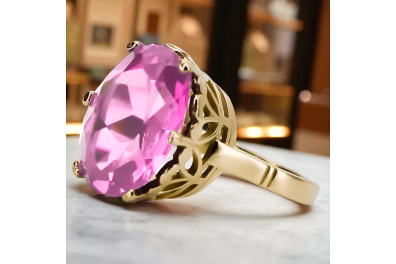 Ring Vintage Amethyst 14 Karat Gelbgold vrc130y